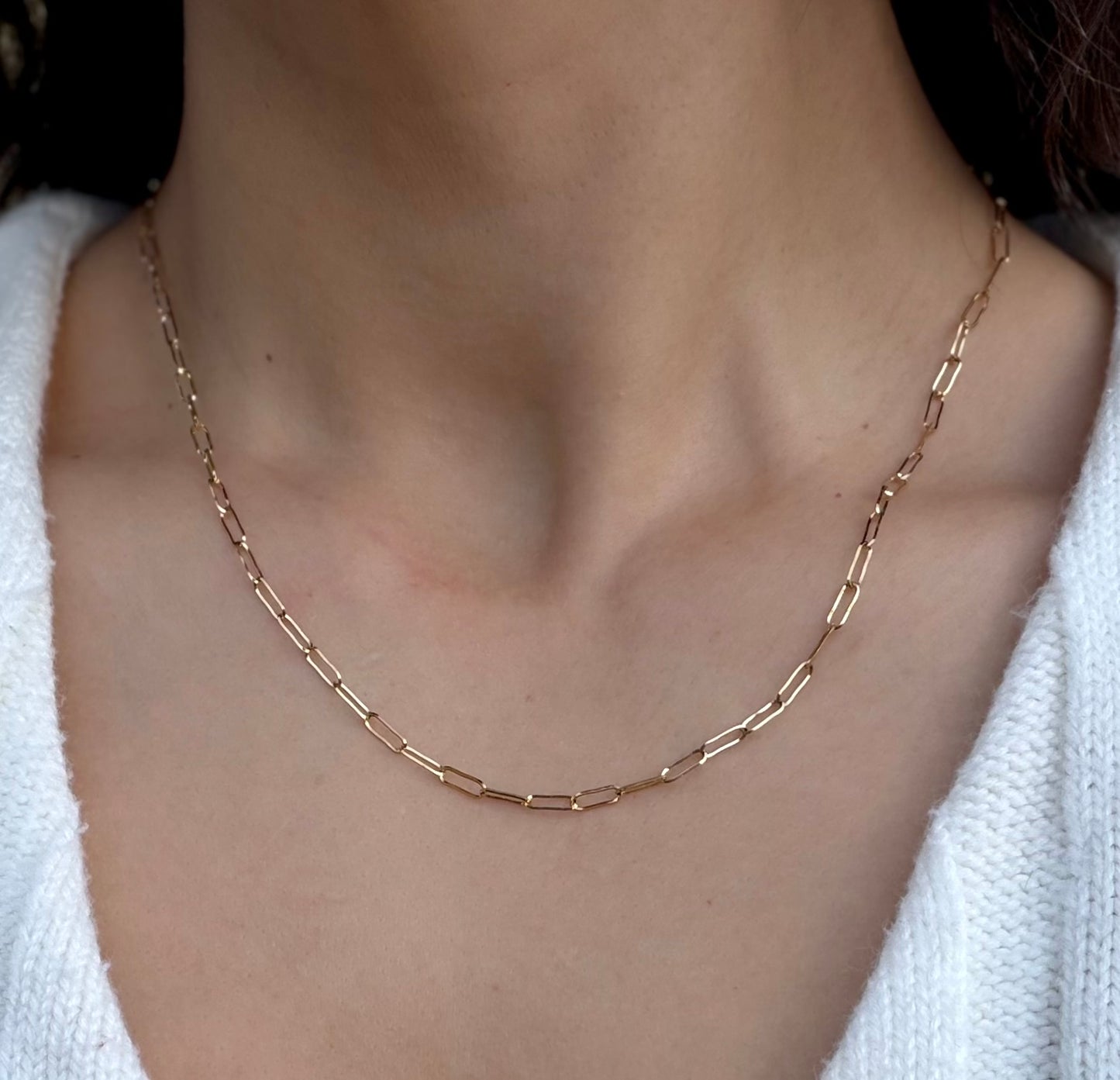 Amor Paperclip Necklace